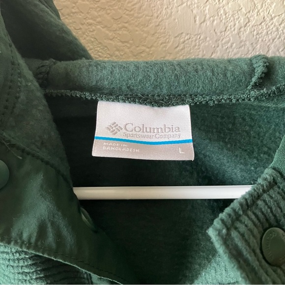 Columbia Men's Steens Mountain™ Half Snap Fleece Corduroy Spruce Green Hoodie L - Picture 9 of 10